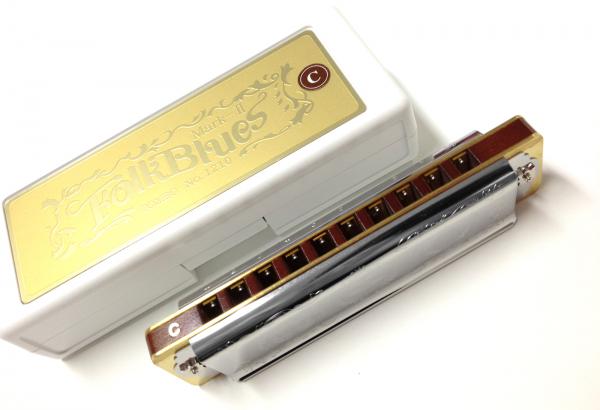 TOMBO トンボ 1210 High-G フォークブルース マークII ブルースハーモニカ 10穴 テンホールズ ハーモニカ No.1210  FolkBlues Mark-II ブルースハープ 日本製 Hi-G ワタナベ楽器店 ONLINE SHOP