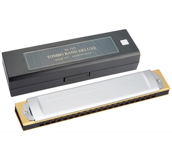 TOMBO トンボ 1521 Fnm ナチュラルマイナー 特製 トンボバンド 複音ハーモニカ 21穴 No.1521 トレモロ 木製ボディ Tremoro Harmonica　北海道 沖縄 離島不可