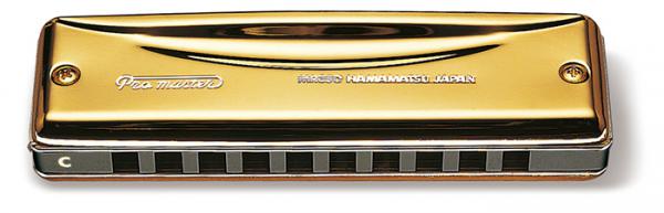 SUZUKI スズキ 【 Low-F 】 Pro master MR-350G プロマスター ゴールド 10穴 ブルースハーモニカ テンホールズ 単音 ハーモニカ アルミボディ メジャー ダイアトニック