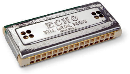 HOHNER ( ホーナー ) Echo-Harp  C/G調 2×32 トレモロハーモニカ 54/64 エコーハープ 複音ハーモニカ 16穴 メープルボディ Tremoro Harmonica　北海道 沖縄 離島不可