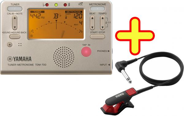 YAMAHA ヤマハ TDM-700G ゴールド チューナーメトロノーム クロマチックチューナー 管楽器 metronome tuner gold CM-300 セット B　北海道 沖縄 離島不可