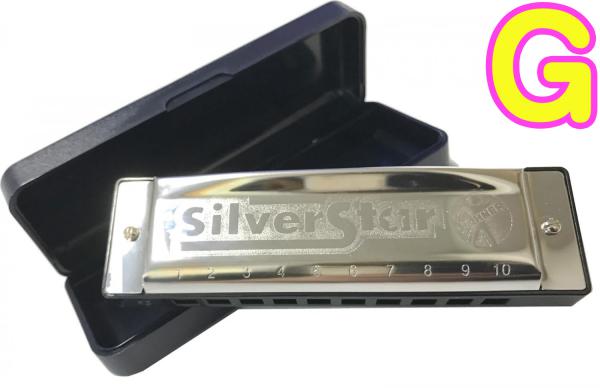 HOHNER ホーナー シルバースター 504/20 G調 Silver Star 10穴 ブルースハープ テンホールズ ハーモニカ 樹脂ボディ blues harmonica　北海道 沖縄 離島不可