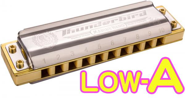 HOHNER ( ホーナー ) Low-A　Marine Band Thunderbird ブルースハーモニカ 10穴 マリンバンド サンダーバード ハーモニカ ローチューニング Lo-A LA　北海道 沖縄 離島不可