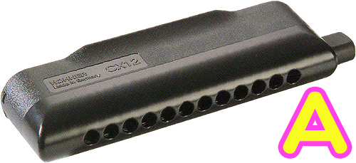 HOHNER ( ホーナー ) CX12 Black クロマチックハーモニカ A調 7545/48B CX-12 ブラック 12穴 chromatic harmonica スライド式 ハーモニカ　北海道 沖縄 離島不可