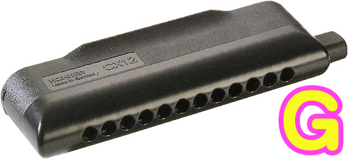 HOHNER ( ホーナー ) CX12 Black クロマチックハーモニカ G調 7545/48B CX-12 ブラック 12穴 chromatic harmonica スライド式 ハーモニカ　北海道 沖縄 離島不可
