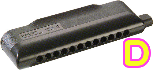 HOHNER ( ホーナー ) CX12 Black クロマチックハーモニカ D調 7545/48B CX-12 ブラック 12穴 chromatic harmonica スライド式 ハーモニカ　北海道 沖縄 離島不可