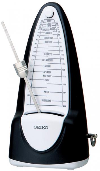 SEIKO セイコー SPM320 ノアールブラック B  振り子式 メトロノーム スタンダード おもり 据置き式 ブラック 黒色 SPM-320 metronome