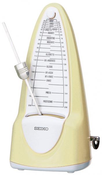SEIKO ( セイコー ) SPM320 パステルイエロー Y  振り子式 メトロノーム スタンダード おもり 据置き式 イエロー 黄色 SPM-320 metronome