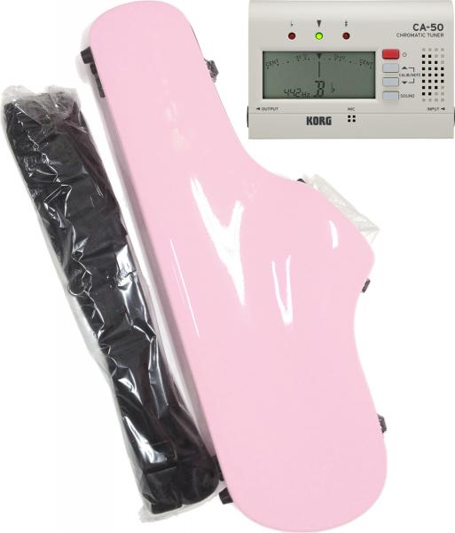 CCシャイニーケース II CC2-AS-PPK アルトサックス ケース パステルピンク ハードケース alto saxophone PINK チューナー CA-50 セット　北海道 沖縄 離島 不可