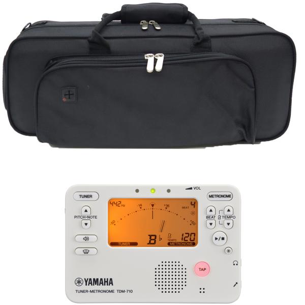 J Michael Jマイケル TRC-501 トランペット セミハードケース リュック チューナーメトロノーム TDM-710IV アイボリー セット　以下対応不可 北海道 沖縄 離島 代引き 同梱