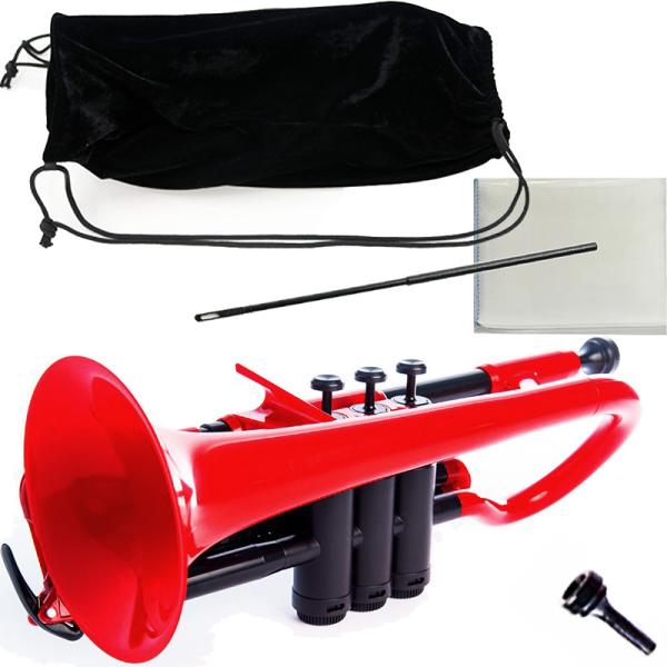 PINSTRUMENTS PCORNET1R レッド コルネット プラスチック Pコルネット 管楽器 赤色 セットA　以下は対応不可 北海道 沖縄 離島 代引き 同梱