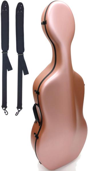 Carbon Mac カーボンマック CFC-2S サテン ピンクゴールド チェロ ケース S-PKG ハードケース 4/4 リュック cello cases satin pink gold　北海道 沖縄 離島 代引き 同梱不可