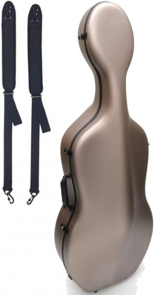 Carbon Mac ( カーボンマック ) CFC-2S サテン シャンパンゴールド チェロ ケース S-CPG ハードケース 4/4 リュック cello cases satin gold　北海道 沖縄 離島 代引き 同梱不可