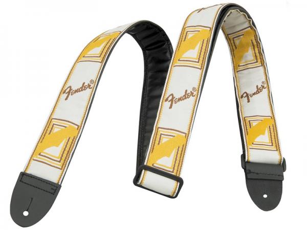 Fender フェンダー Monogrammed  Strap White/Brown/Yellow 【モノグラム  ストラップ 】