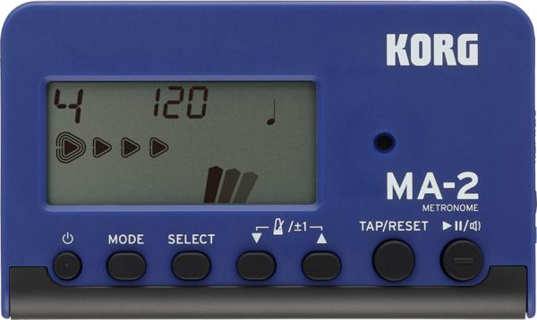 KORG ( コルグ ) MA-2 ソロ メトロノーム ブルー ブラック リズム 練習 電子メトロノーム 青色 solo metronome blue コンパクト 薄型 MA-2-BLBK　北海道 沖縄 離島不可