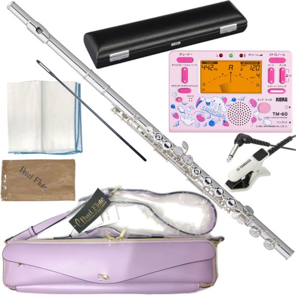 Pearl Flute パールフルート PF-505E フルート Eメカニズム 銀メッキ C管 管楽器 Quantz PF505E  TM-60-SCN2 シナモロール セット　以下は対応不可 北海道 沖縄 離島 代引き