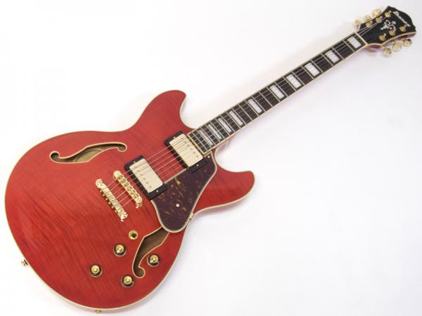 Ibanez ( アイバニーズ ) AS93FM TCD セミアコ エレキギター  Transparent Cherry Red