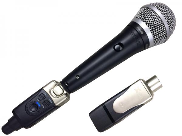 SHURE ( シュア ) PGA48-LC-J + Xvive ( エックスバイブ ) XV-U3 ポータブルワイヤレスマイクセット ◆ 内蔵バッテリー駆動で屋外でも使える 簡単ワイヤレスシステム