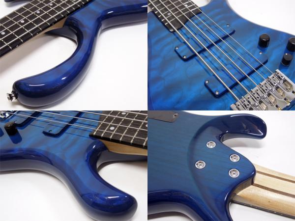 Sago Sago New Material Guitars Aldira 5st / See-through Blue