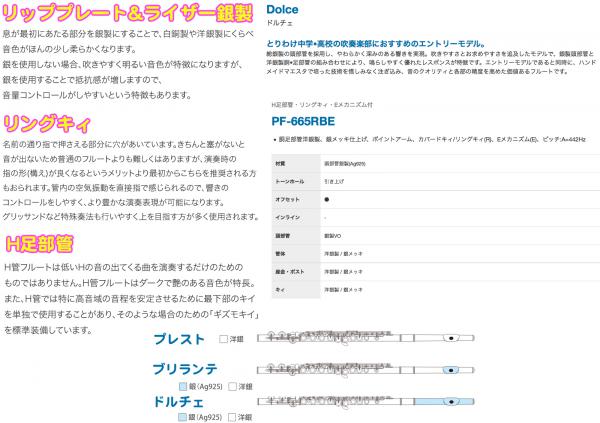 Pearl Flute リップ銀製 リングキー H足部管 Pearl Flute / F-DP/RE-VC970DF パール 頭部管銀製 オフセット