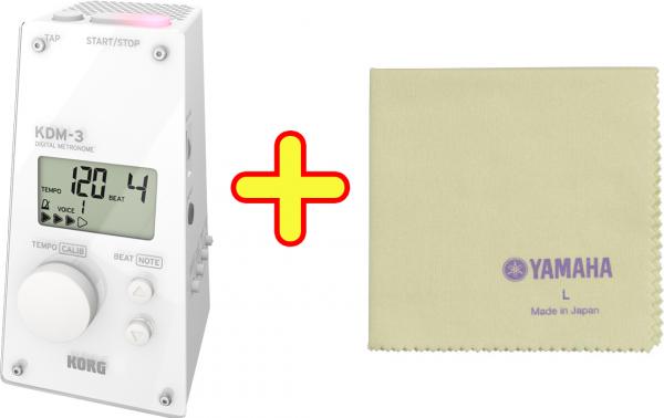 KORG コルグ KDM-3-WH デジタル メトロノーム ホワイト 電子メトロノーム 白色 white digital metronome KDM-3 WH PCL3 セット A　北海道 沖縄 離島不可