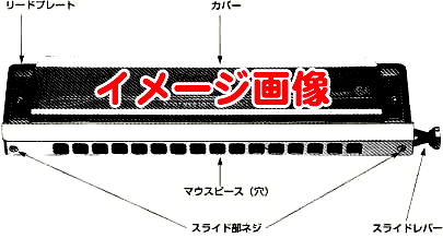 SUZUKI スズキ 【取り寄せ料金含/同梱不可】 マウスピース留め ネジ 1本 SCX-64用 クロマチックハーモニカ パーツ 楽器 修理 chromatic harmonica