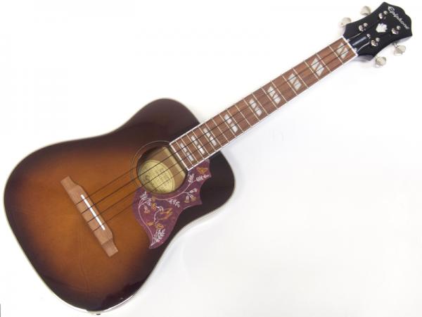 Epiphone エピフォン Hummingbird Ac/El Ukulele Tenor TS ハミングバード テナー ウクレレ by ギブソン ピックアップ搭載