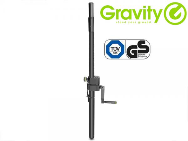Gravity ( グラビティー ) GSP2472 (1本)  ◆ ハンドクランク付 ディスタンスロッド スピーカースタンド