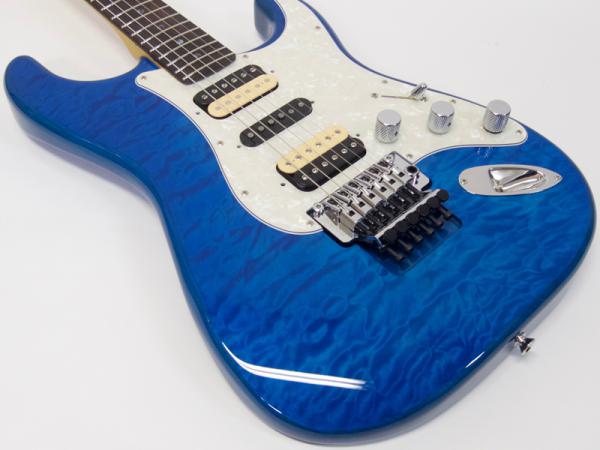 Fender フェンダー Fender Michiya Haruhata Stratocaster Rosewood Fingerboard, Caribbean Blue Transparent【JD18013402】