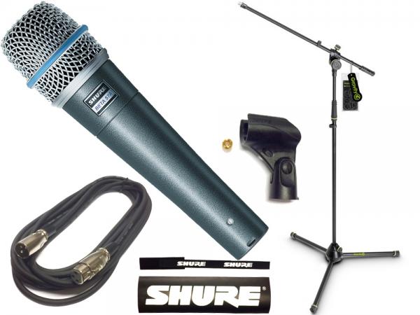 SHURE ( シュア ) BETA57A Gravity三脚マイクスタンドセット （XLR-XLR 5メートルケーブル同梱） 