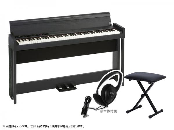 KORG コルグ 電子ピアノ デジタルピアノ C1 Air-WBK キーボードベンチセット ウッデン ブラック