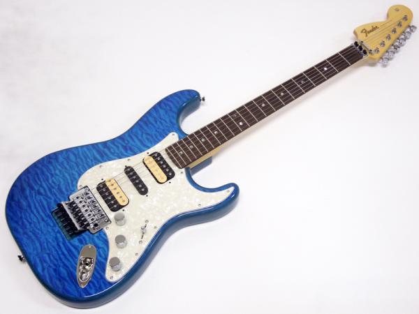 Fender ( フェンダー ) Michiya Haruhata Stratocaster Rosewood Fingerboard, Caribbean Blue Transparent【JD19003707】