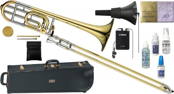 XO ( エックスオー ) 1236L テナーバストロンボーン B♭ F管 太管 管楽器 B♭/F Tenor Bass Trombones SR-L SB5X セット B　北海道 沖縄 離島不可