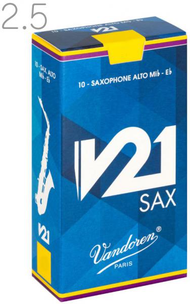 vandoren ( バンドーレン ) SR8125 アルトサックス リード V21 2.5 1箱 10枚 V-21 Alto saxophone reed 2-1/2　北海道 沖縄 離島不可