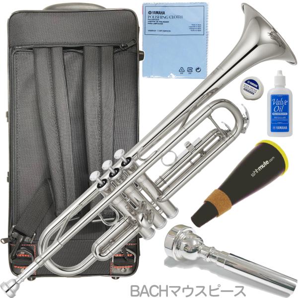 YAMAHA ( ヤマハ ) YTR-3335S トランペット 銀メッキ リバース シルバー 管楽器 B♭ Trumpet セット H　北海道 沖縄 離島 不可