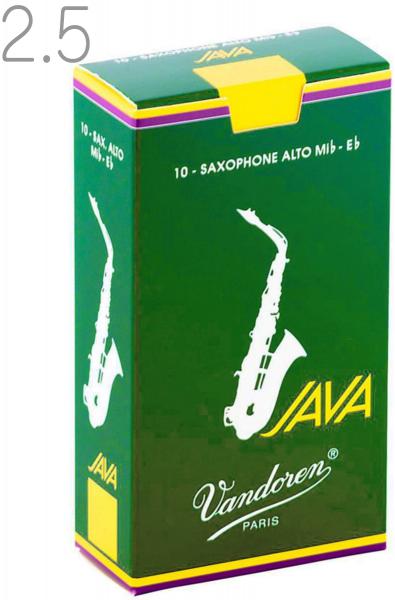 vandoren バンドーレン SR2625 アルトサックス リード ジャバ グリーン 2-1/2 1箱 10枚 Alto saxophone reed JAVA green 2.5　北海道 沖縄 離島不可