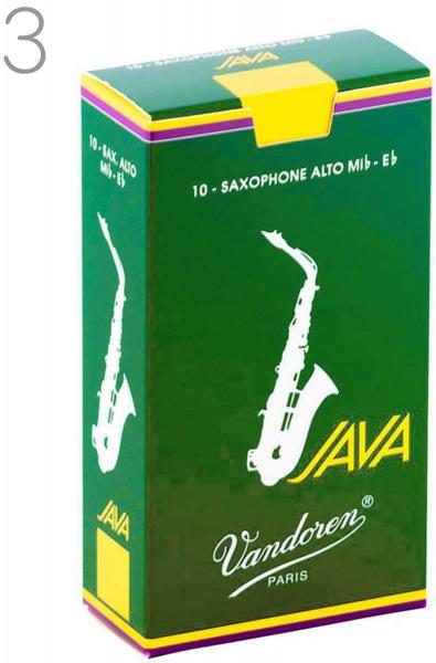 vandoren バンドーレン SR263 アルトサックス リード ジャバ グリーン 3番 1箱 10枚 Alto saxophone  reed JAVA green 3.0 ワタナベ楽器店 ONLINE SHOP