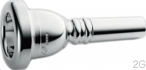 XO ( エックスオー ) 2G 太管 マウスピース 銀メッキ SP Large Shank Trombone mouthpiece 日本製 カスタムマウスピース トロンボーン ユーフォニアム　北海道 沖縄 離島不可