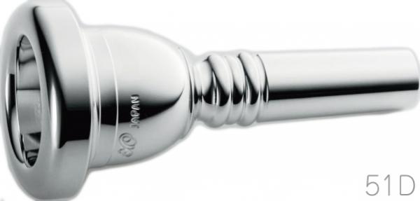 XO ( エックスオー ) 51D 太管 マウスピース 銀メッキ SP Large Shank Trombone mouthpiece 日本製 カスタムマウスピース トロンボーン ユーフォニアム　北海道 沖縄 離島不可