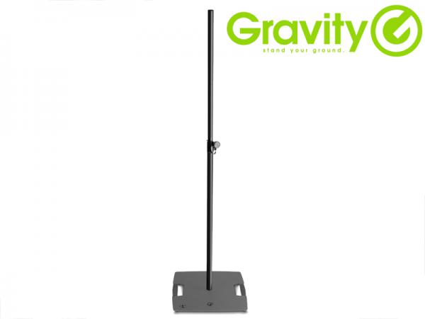 Gravity ( グラビティー ) GLS431B (1本)  ◆ スピーカースタンド  スクウェアフラットベース型スタンド