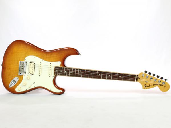 Fender ( フェンダー ) Select Stratocaster HSS Antique Burst ☆ 見事なフレイムの限定USAストラトがUSED入荷
