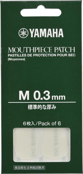 YAMAHA ( ヤマハ ) MPPA3M3 マウスピースパッチ Mサイズ 0.3mm シール 6枚入り 管楽器 サックス クラリネット バスクラリネット アルト テナー バリトン