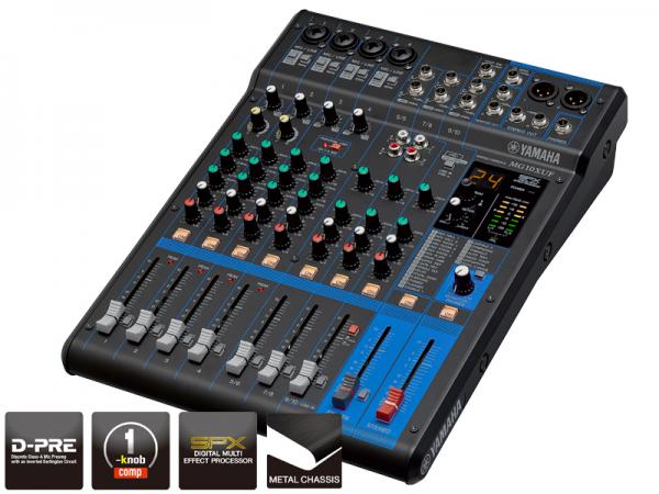 YAMAHA ヤマハ MG10XUF  【在庫限り 箱ボロ OUTLET 特価品】　◆ フェーダータイプ 10ch アナログミキサー エフェクト搭載