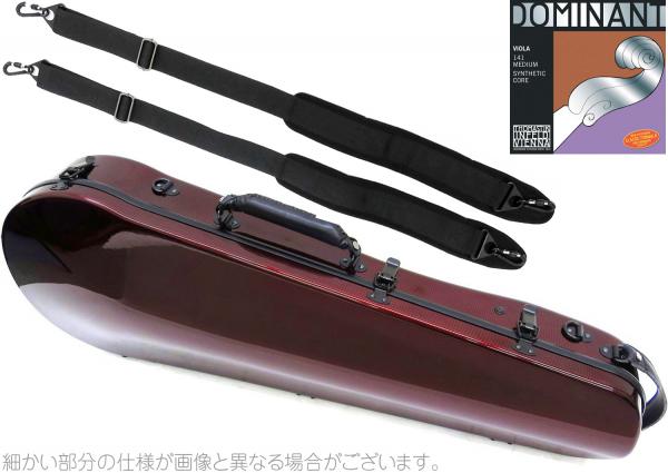 Carbon Mac カーボンマック CFA-2 スリム ビオラ ケース ワインレッド WRD ハードケース viola wine red DOMINANT ビオラ弦 141 セット A　北海道 沖縄 離島 代引き 同梱不可