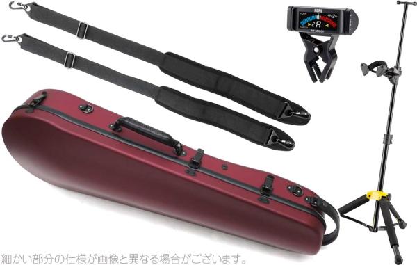 Carbon Mac カーボンマック CFA-2 サテン ビオラ ケース S-WRD ワインレッド ハードケース viola cases satin wine red セット B　北海道 沖縄 離島 代引き不可
