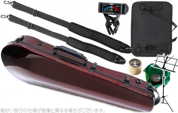 Carbon Mac ( カーボンマック ) CFA-2 スリム ビオラ ケース ワインレッド WRD ハードケース viola cases wine red AB-201 AW-LT100V セット D　北海道 沖縄 離島 代引き 不可