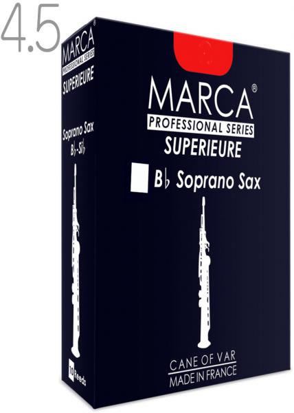 MARCA マーカ スペリアル ソプラノサックス用 4.5番 リード 10枚入り 1箱 soprano saxophone SUPERIEURE ソプラノサクソフォン フランス製 4-1/2　北海道 沖縄 離島不可