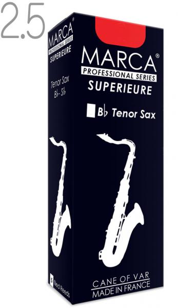 MARCA ( マーカ ) スペリアル テナーサックス 2.5 リード 5枚入り 1箱 tenor saxophone SUPERIEURE テナーサクソフォン フランス製 2-1/2　北海道 沖縄 離島不可