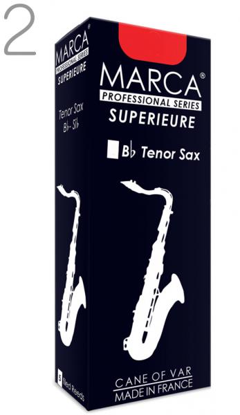 MARCA ( マーカ ) スペリアル テナーサックス 2番 リード 5枚入り 1箱 tenor saxophone SUPERIEURE 2.0 フランス製　北海道 沖縄 離島不可