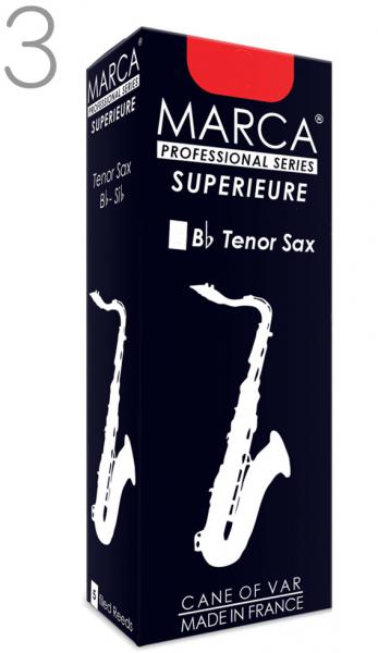 MARCA マーカ スペリアル テナーサックス 3番 リード 5枚入り 1箱 tenor saxophone SUPERIEURE 3.0 フランス製　北海道 沖縄 離島不可